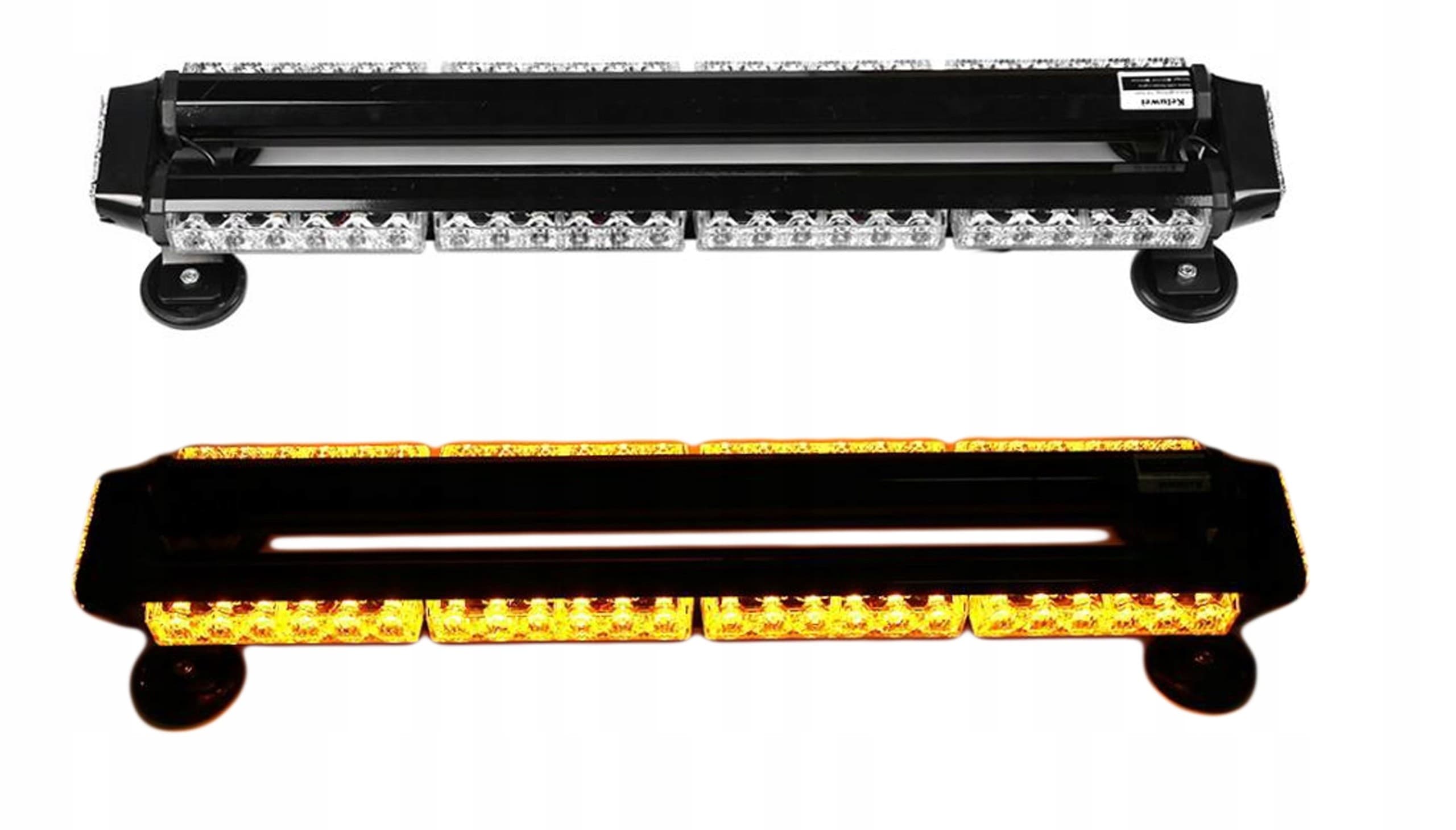 Luz Estroboscópica de Advertencia Naranja 24COB, 6LED, 68 cm para Techo de Grua usado