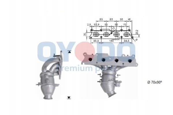 Catalizador Oyodo 10N0107-Oyo para Citroën y Peugeot usado