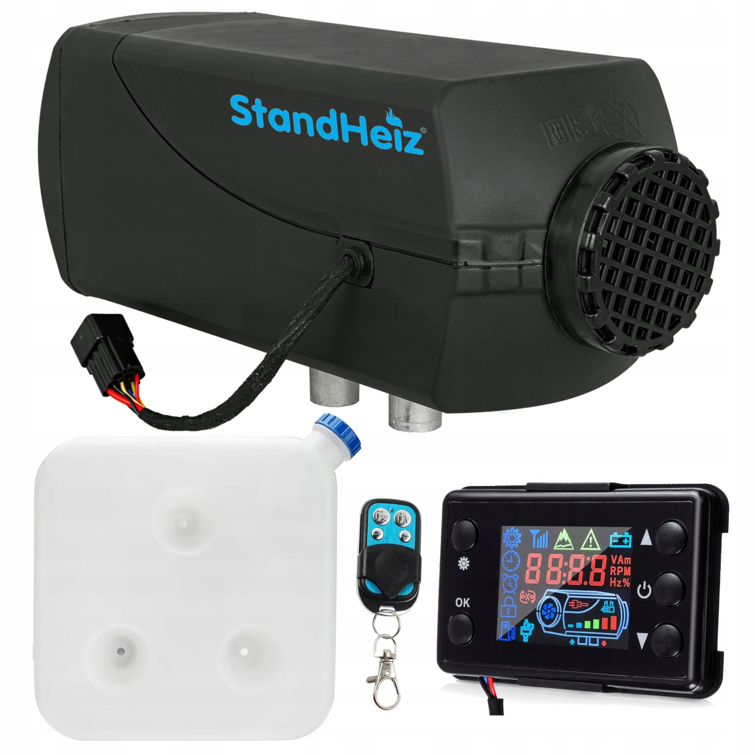 Calefactor estacionario 12V 5KW StandHeiz con depósito de 10L nuevo