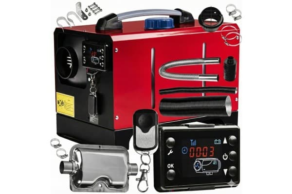 Calefactor de estacionamiento diésel Vevor 8KW con pantalla Lcd y silenciador usado