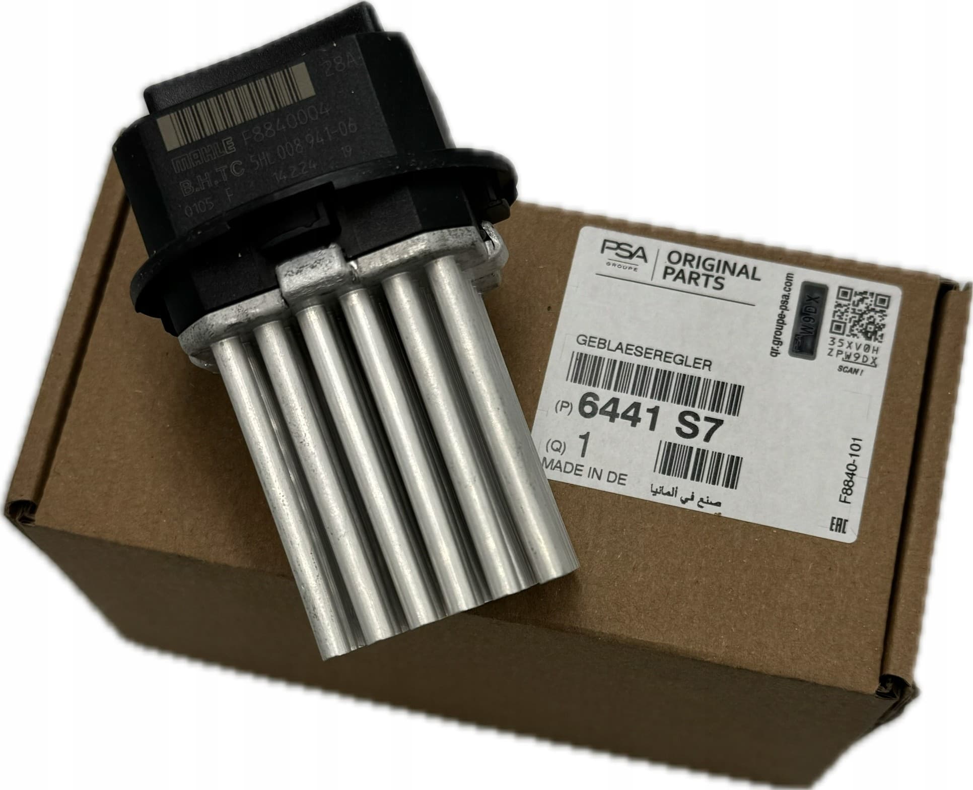 Resistencia del ventilador interior original Behr Mahle para Citroën C5 Iii y C6 nuevo
