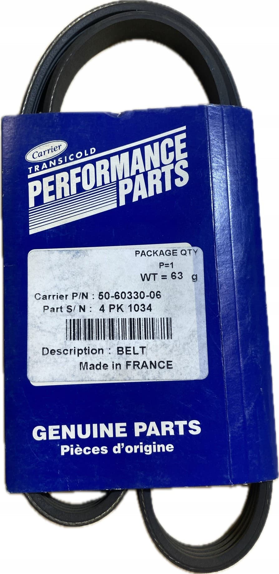 Correa Alternador 4PK1034 Carrier Vector 1350 50-60330-06 Original nuevo