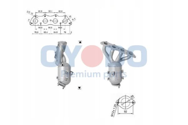 Catalizador Oyodo 10N0063-Oyo para Kia y Hyundai Euro 6 usado