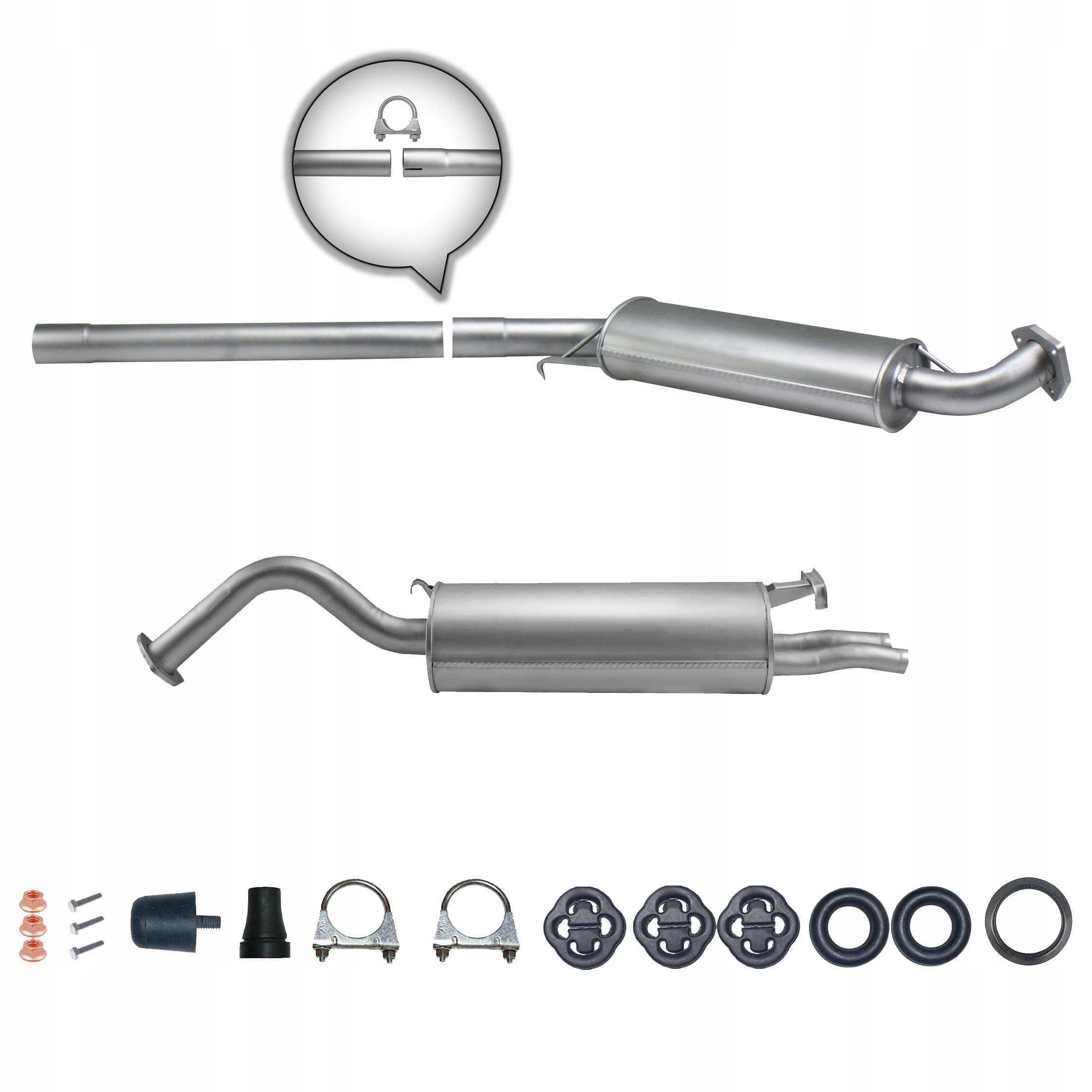 Juego de silenciadores Audi A6 (4A, C4) 2.6 - 2.8 Avant/Sedan 1994-1997 nuevo