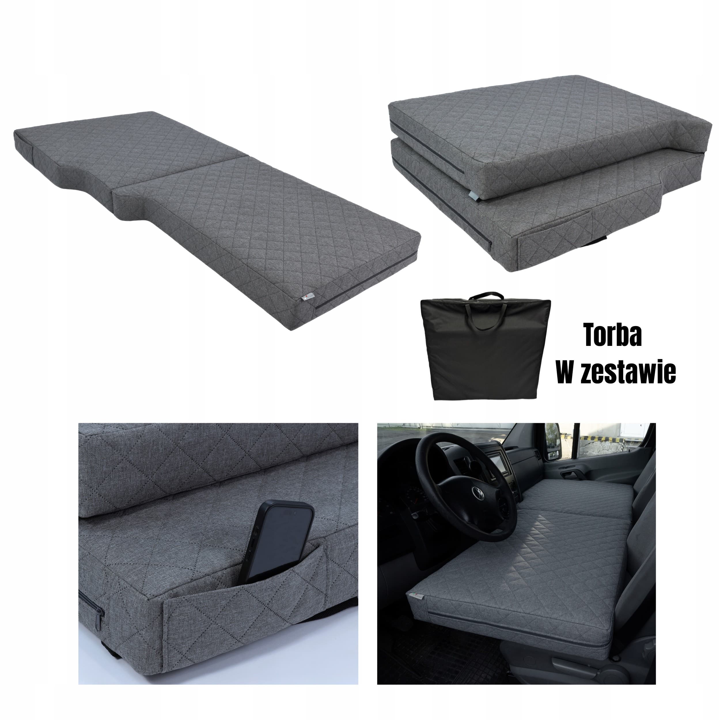 Colchón Plegable para Viaje Crafter/Sprinter - Cama de Espuma Viscoelástica nuevo