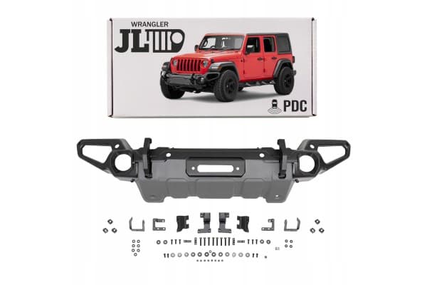 Parachoques delantero Jeep Wrangler JL 2018 modelo Hunter con Pdc usado