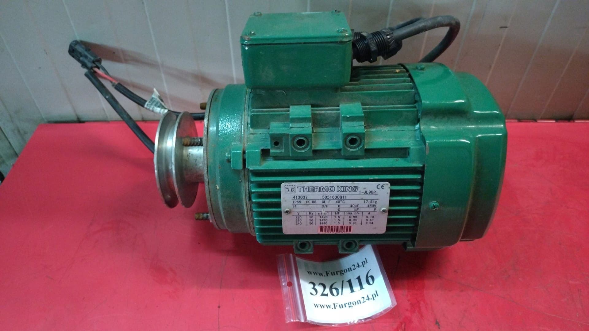 Motor Eléctrico para Unidad de Refrigeración Thermo King V200 V300 5D51630G11 usado