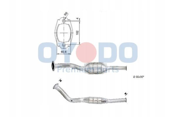 Convertidor Catalítico para Citroën y Peugeot usado