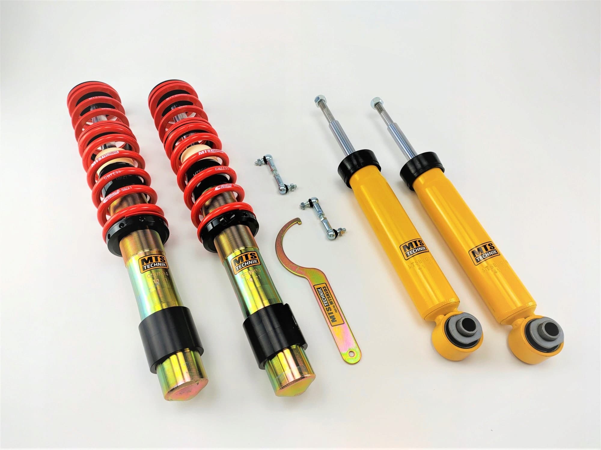 Kit de Suspensión Coilover Mts Technik Black Gold Edition para BMW E61 con Nivo - Muelles Eibach nuevo
