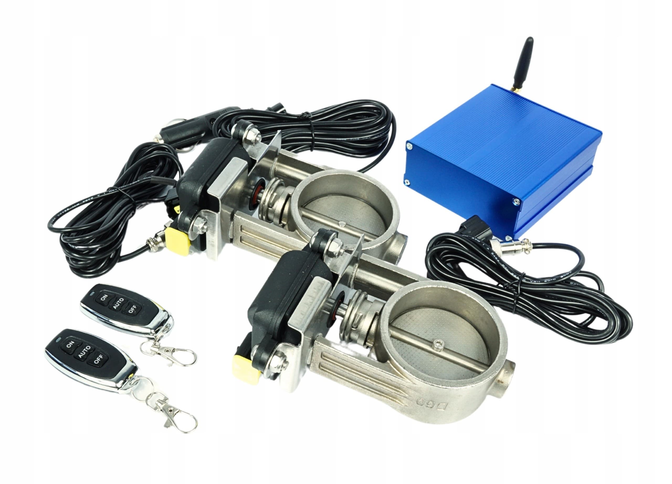 Mariposas de Escape Deportivas Eléctricas 2x 63mm 2,5 Rbs Technology nuevo