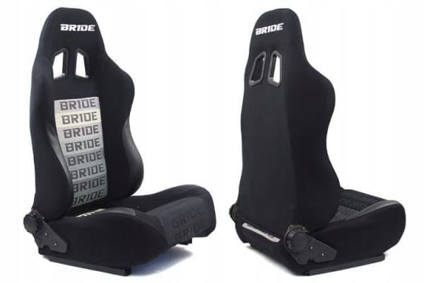 Asiento deportivo Rapid Velour Bride Negro y Gris usado
