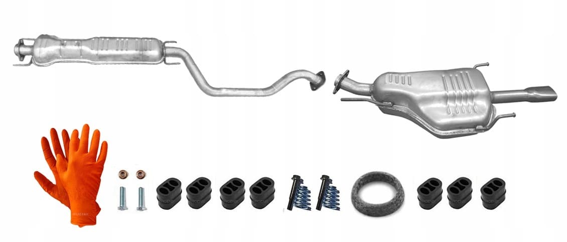 Silenciador Central y Final para Opel Zafira A 2.0 Opc (2001-2005) nuevo