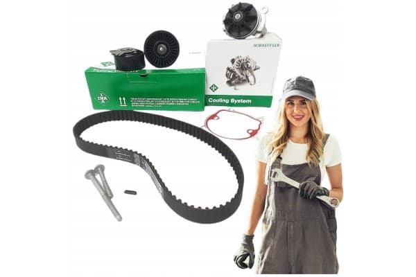 Kit de distribución con bomba de agua Ina para Renault Trafic 2.5 DCI y Opel Movano A usado