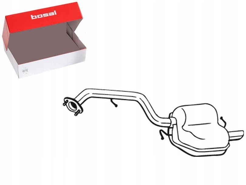 Silenciador Trasero Escape Mazda 5 1.8 2.0 02.05-05.10 Bosal nuevo