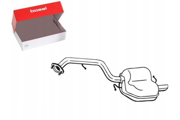 Silenciador Trasero Escape Mazda 5 1.8 2.0 02.05-05.10 Bosal nuevo