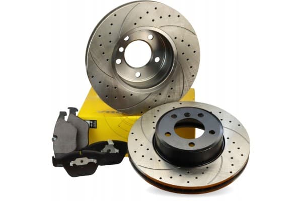 Disco de Freno Delantero Atm Mikoda Perforado Ventilado 348mm 5 Agujeros usado