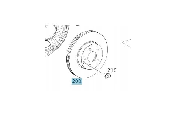 Disco de Freno Delantero Mercedes-Benz Gla X156 A246421241207 nuevo