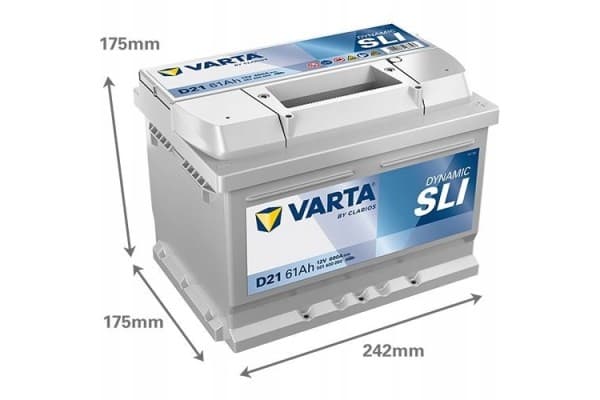 Batería Varta Silver 12V 61Ah 600A D21 usado