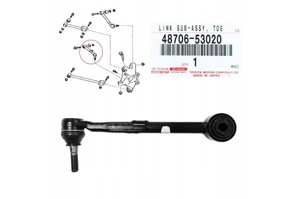 Brazo de Control Lateral Trasero Izquierdo Lexus IS220D IS250 GS450h OE nuevo