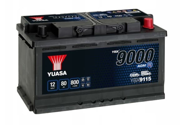 Batería 12V 80Ah 800A Yuasa YBX9115 Agm Start Stop P usado
