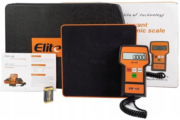 Báscula para refrigerante Elitech Lmc-100F 50 kg usado