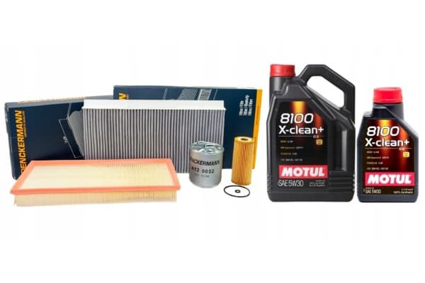 Juego de filtros Denckermann para Mercedes Diésel con aceite 5W30 6L usado