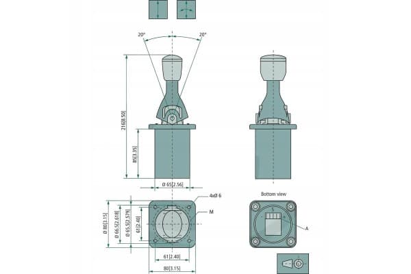Joystick Danfoss Pvrel usado