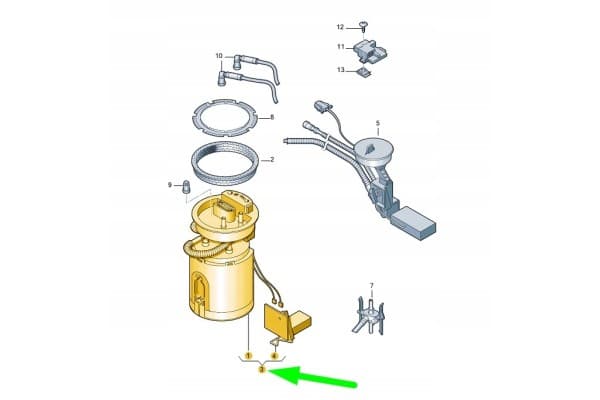 Unidad de Medidor de Combustible y Emisor para Audi A4 B7 8E0919050AE nuevo
