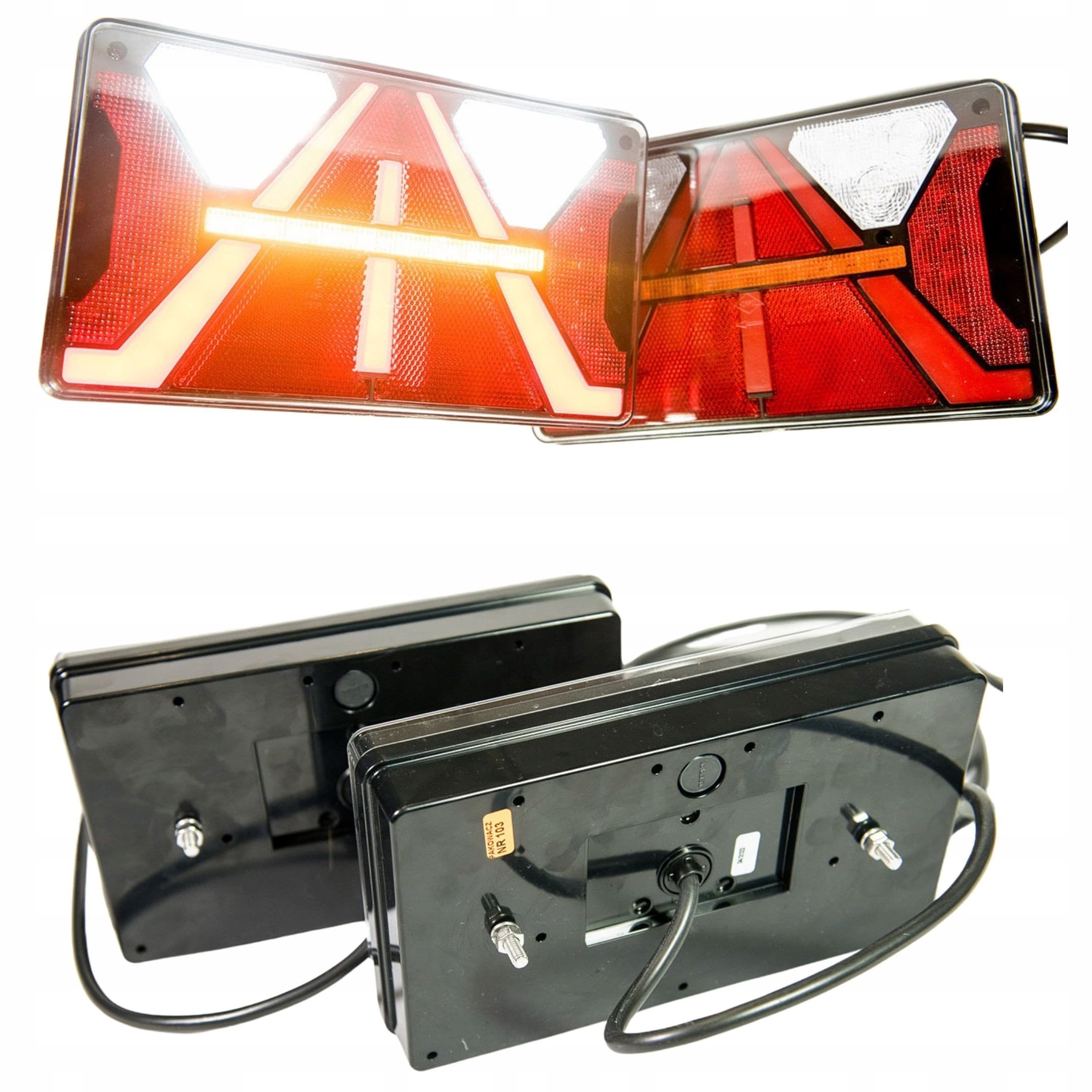 Juego Universal de 2 Luces Traseras LED para Camión, 7 Funciones, Izquierda y Derecha, 12/24V nuevo