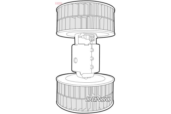Ventilador interior Denso DEA17002 para Mercedes 124 usado