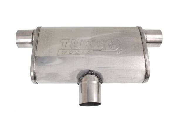Silenciador Trasero Central 63,5mm (2.5 pulgadas) Turboworks 304SS 355mm usado
