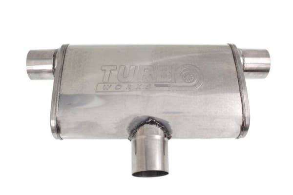 Silenciador Central Trasero 63,5mm (2.5 pulgadas) TurboWorks 304SS 355mm usado