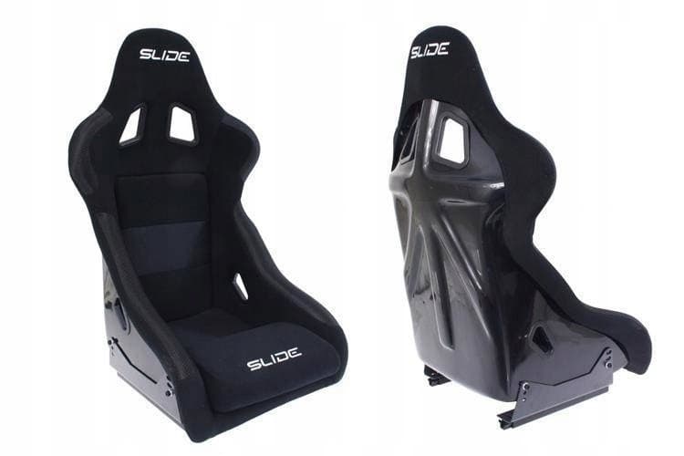 Asiento Deportivo Bucket Rally Slide KS2 Velour Negro SimRacing Drift Kjs nuevo