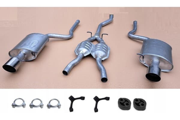 Silenciadores Medio y Final para Audi A4 B6 B7 1.8 T y 1.9 TDI Quattro con Punta Pulida 100 mm usado