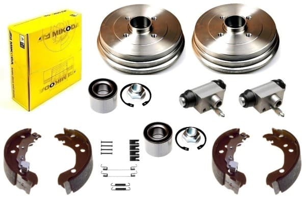 Kit de freno de tambor Atm Mikoda Nissan Micra K12/Note E11 trasero usado