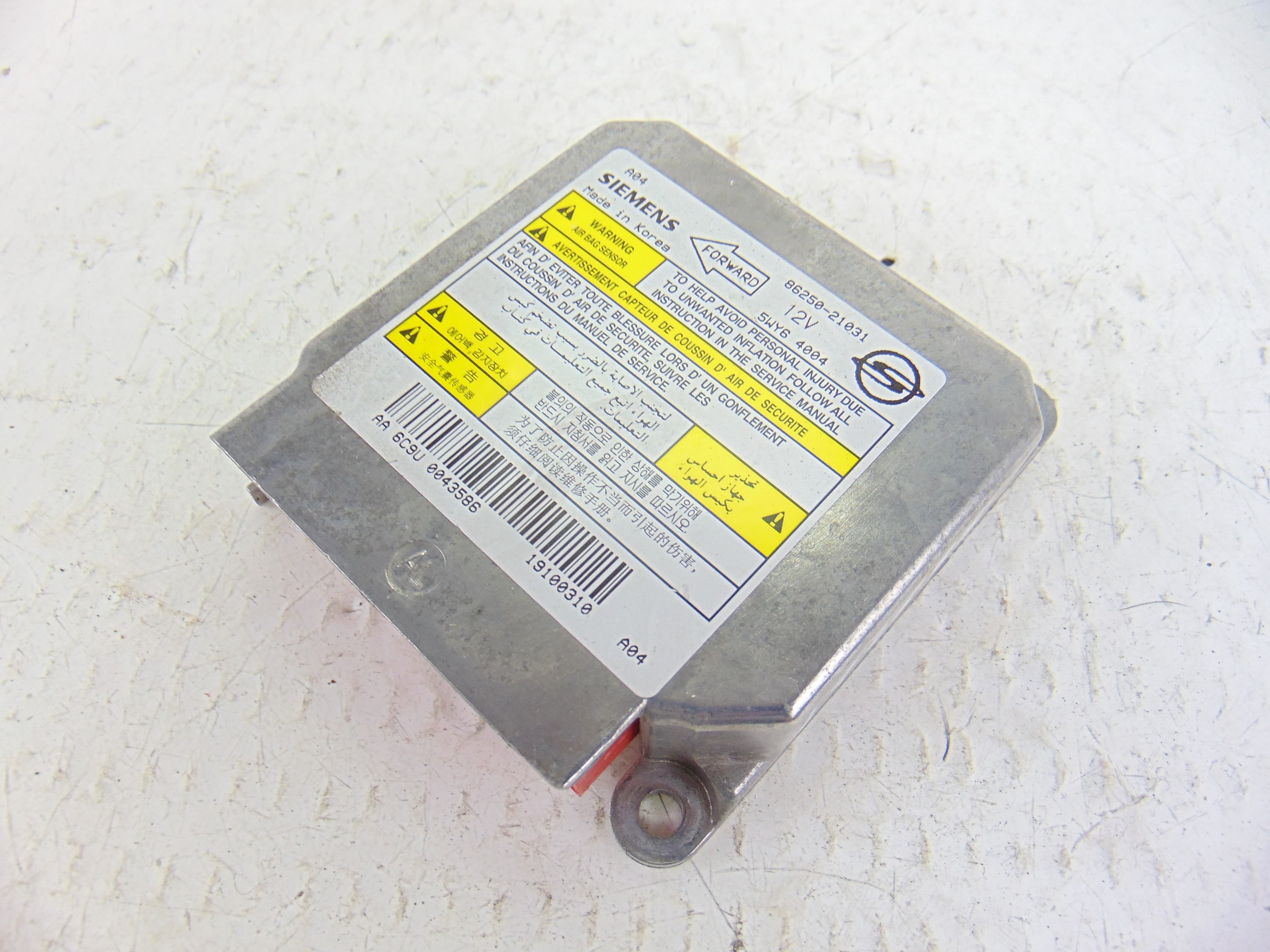 Centralita airbag, Ssangyong Rodius Xdi 2010, 86250-21031 usado