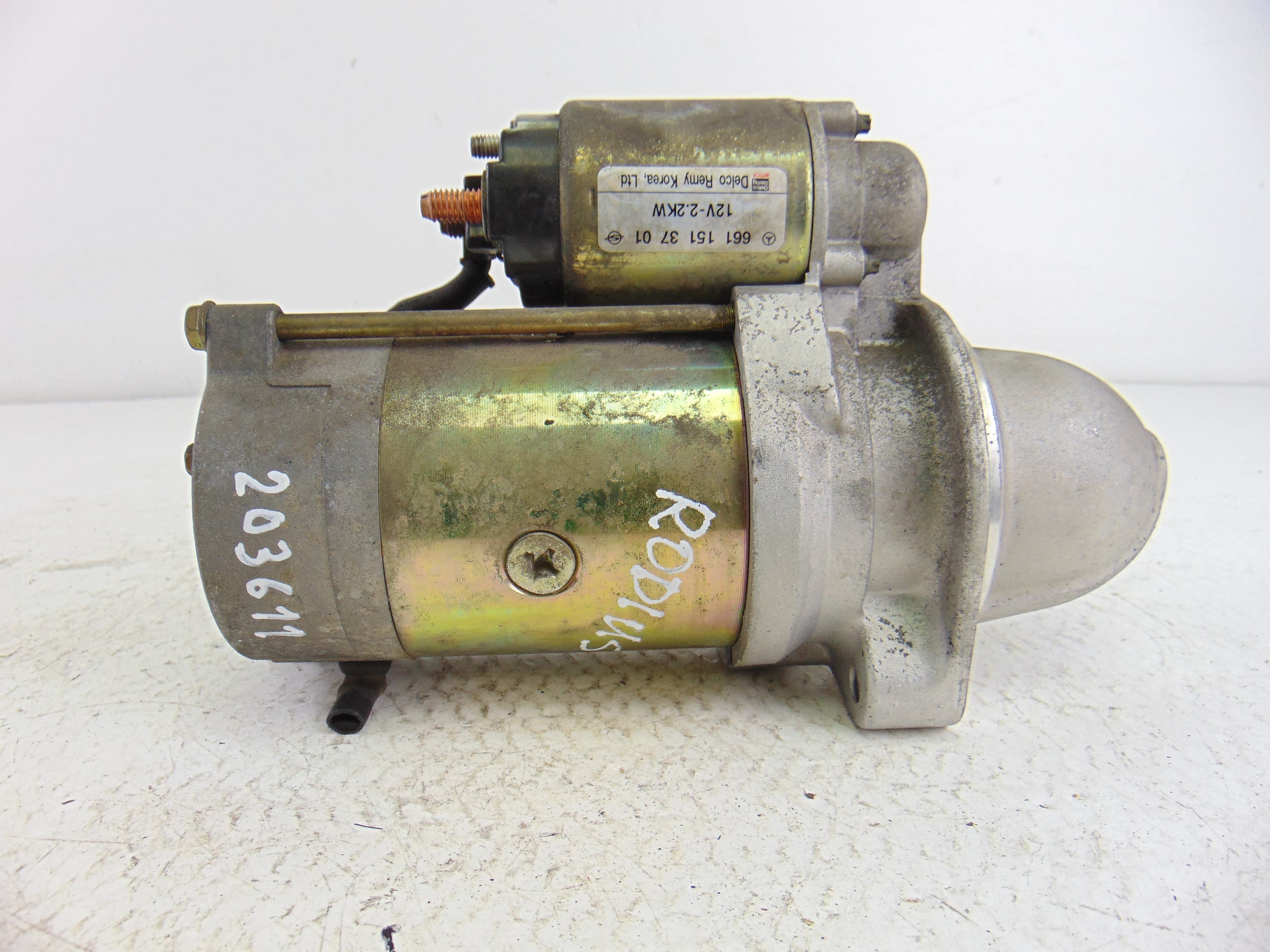 Motor arranque, Ssangyong Rodius Xdi Limited Awd 2006, 6611513701 usado