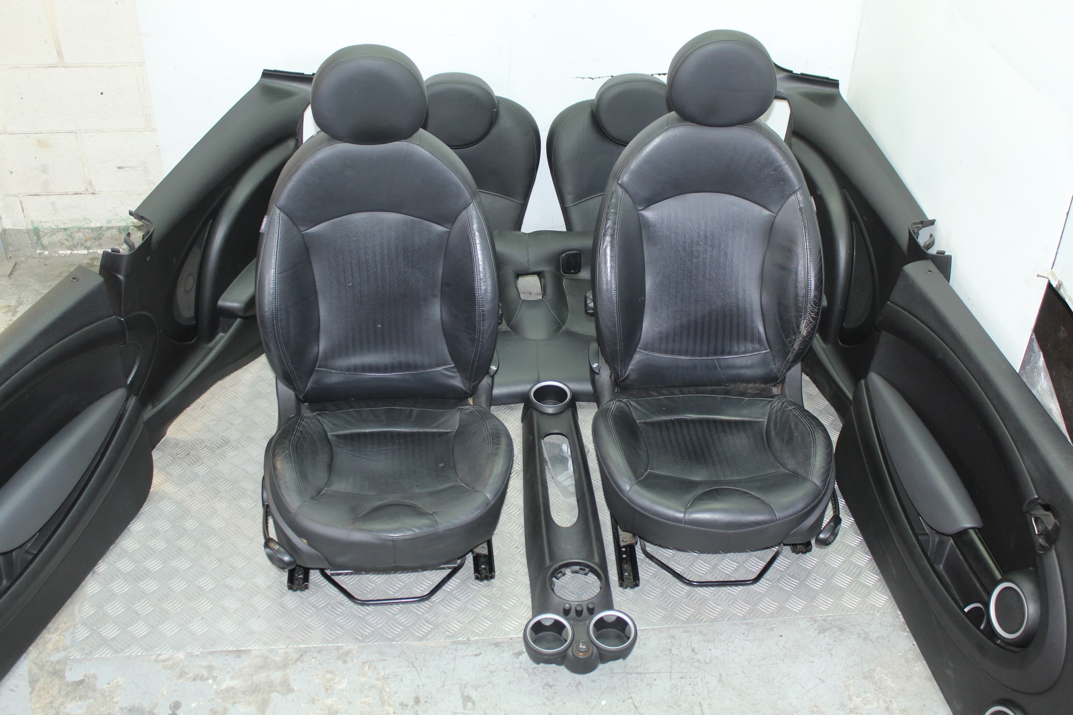 Juego asientos completo, Mini Mini (R56) Cooper 2010, Piel usado