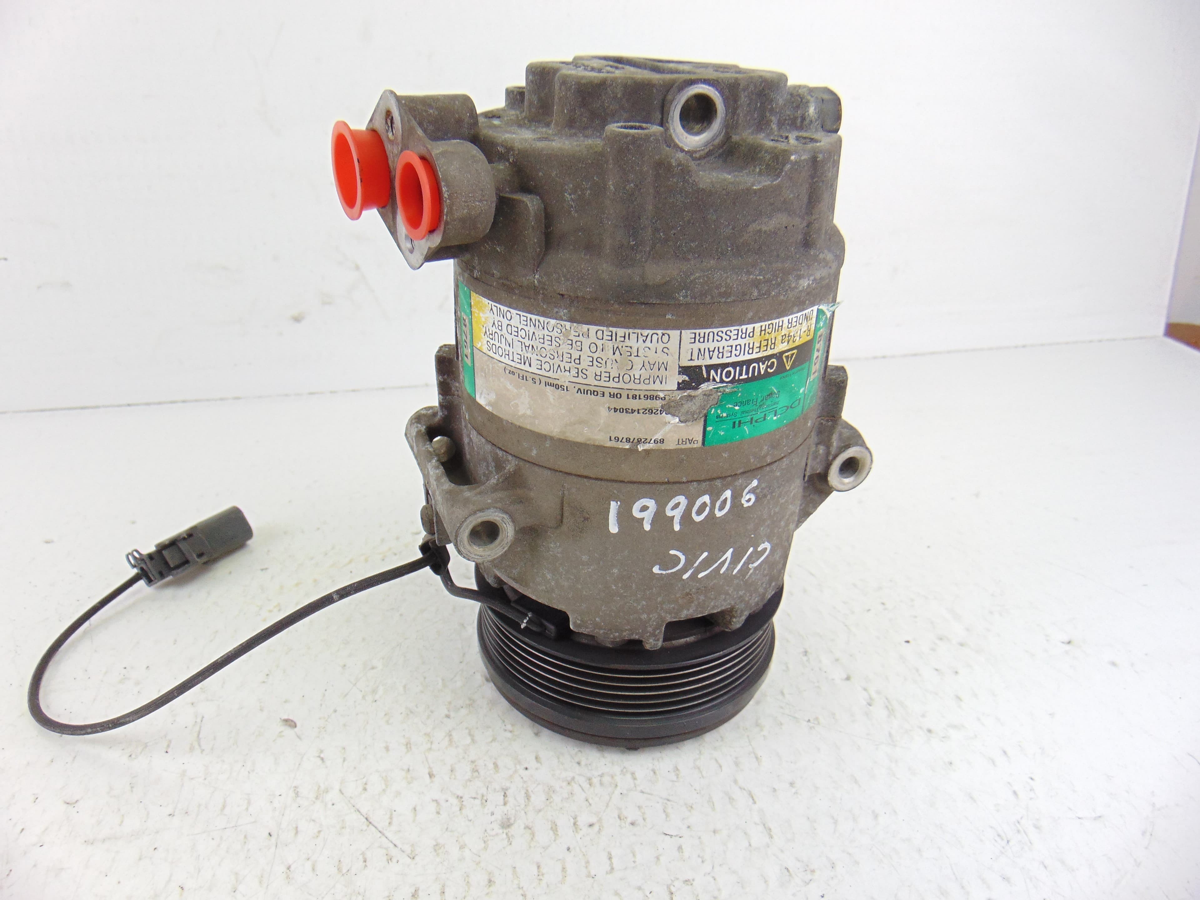 Compresor aire acondicionado, Honda Civic Berlina 3 Puertas (Ep) 1.7 CTDi LS 2002, 8972878761 usado