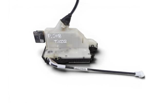 Cerradura puerta trasera izquierda, Peugeot 208 Style 2016, 9812501280 usado