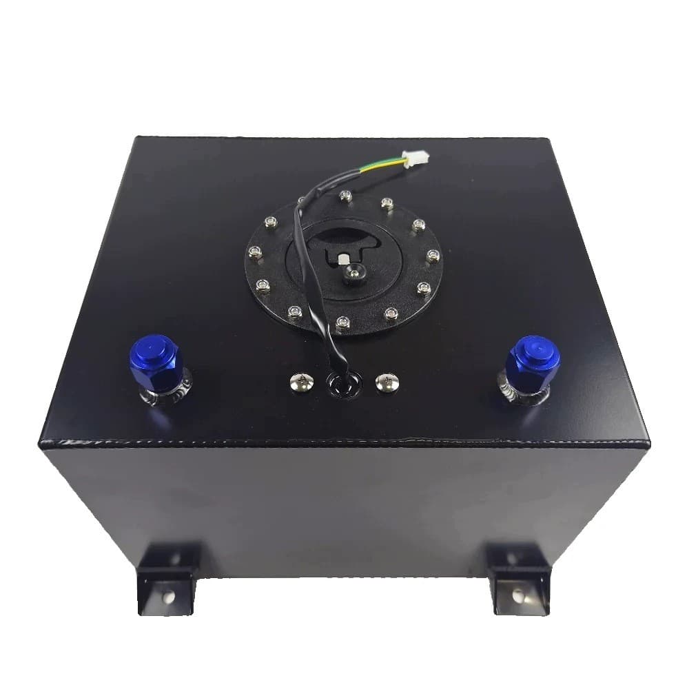 Depósito de combustible seguro Ogc 30L AN10 aluminio, con sensor, negro nuevo