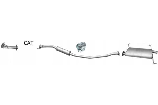 Juego de Silenciadores para Mitsubishi Grandis 2.4 2004-0/00 usado