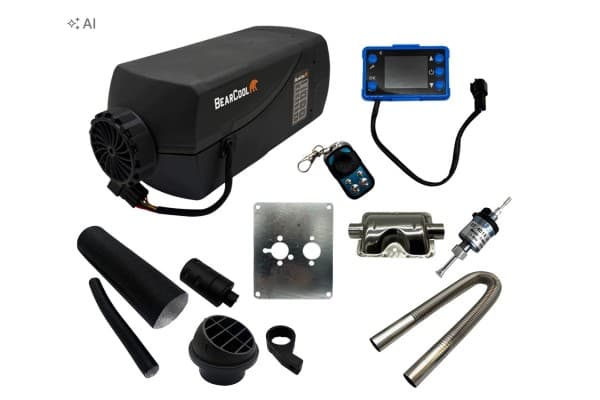 Calefactor Diésel BearCool 5kW 24V - Kit con Mando a Distancia Bluetooth usado