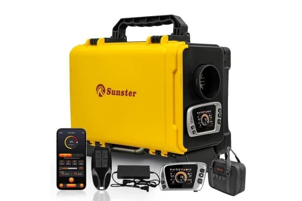 Calefactor de aceite Webasto 8KW 230V/12V con ventilador y pantalla Lcd BT Start/Stop usado