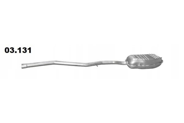Silenciador Final para BMW Serie 3 E46 2.0D 1998-2005 Polmo 03.131 nuevo