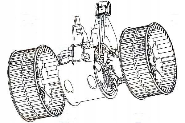 Motor del soplador Behr Hella Service 8EW 351 040-651 para BMW Serie 5 E60 usado