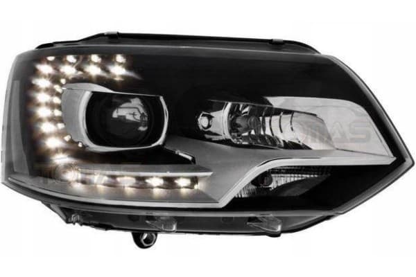 Juego de Faros Delanteros con Luz Diurna LED para VW Transporter T5 7H Lift 09 nuevo
