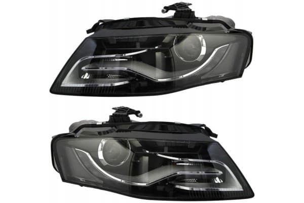 Faros Audi A4 B8 2007-2010 Tyc Bi-Xenón Completo con Motores LED usado