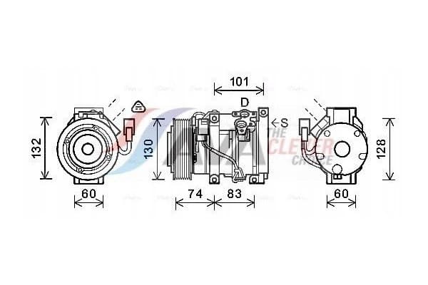 Compresor de aire acondicionado Ava Quality cooling TOAK611 usado