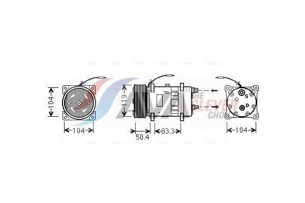 Compresor Ava Quality cooling UVAK058 para aire acondicionado usado